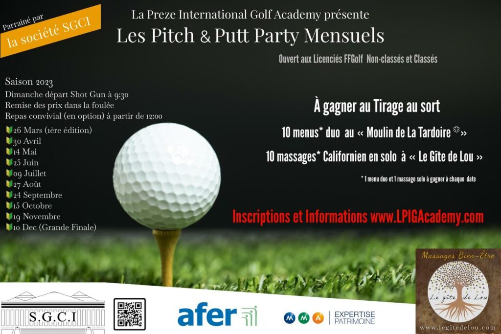 Actualité SGCI GOLF pitch and put. Bureau finance épargne, cabinet martin (ex SGCI). Gestion de patrimoine